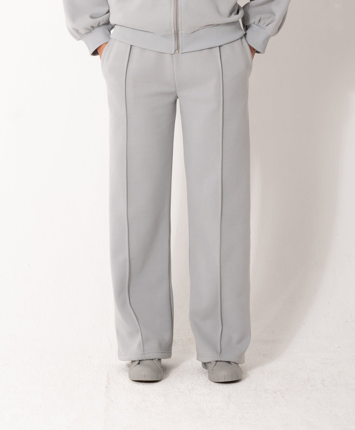 Soft Bomber Pants In Grey