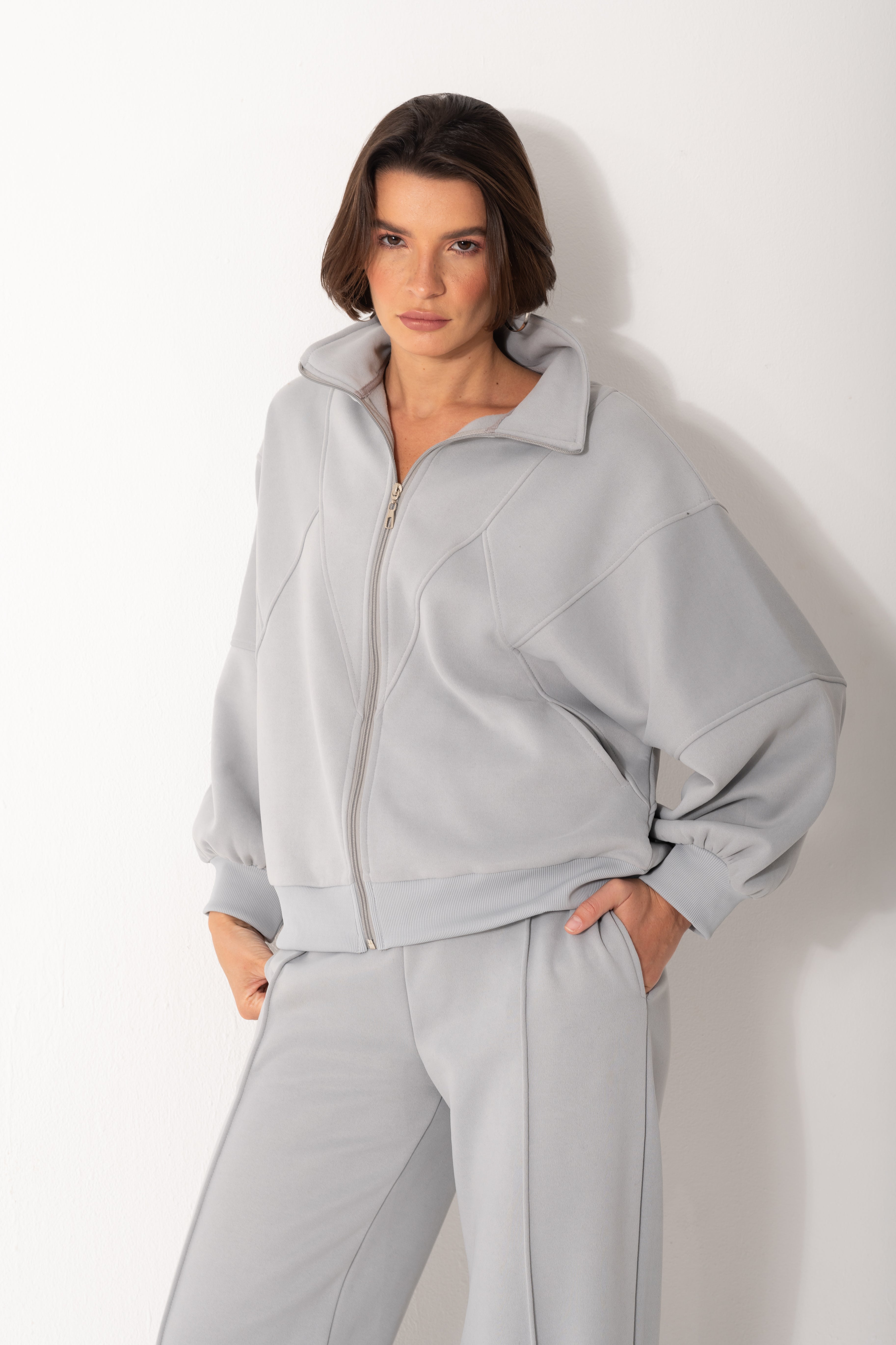 Soft Bomber Jacket Set