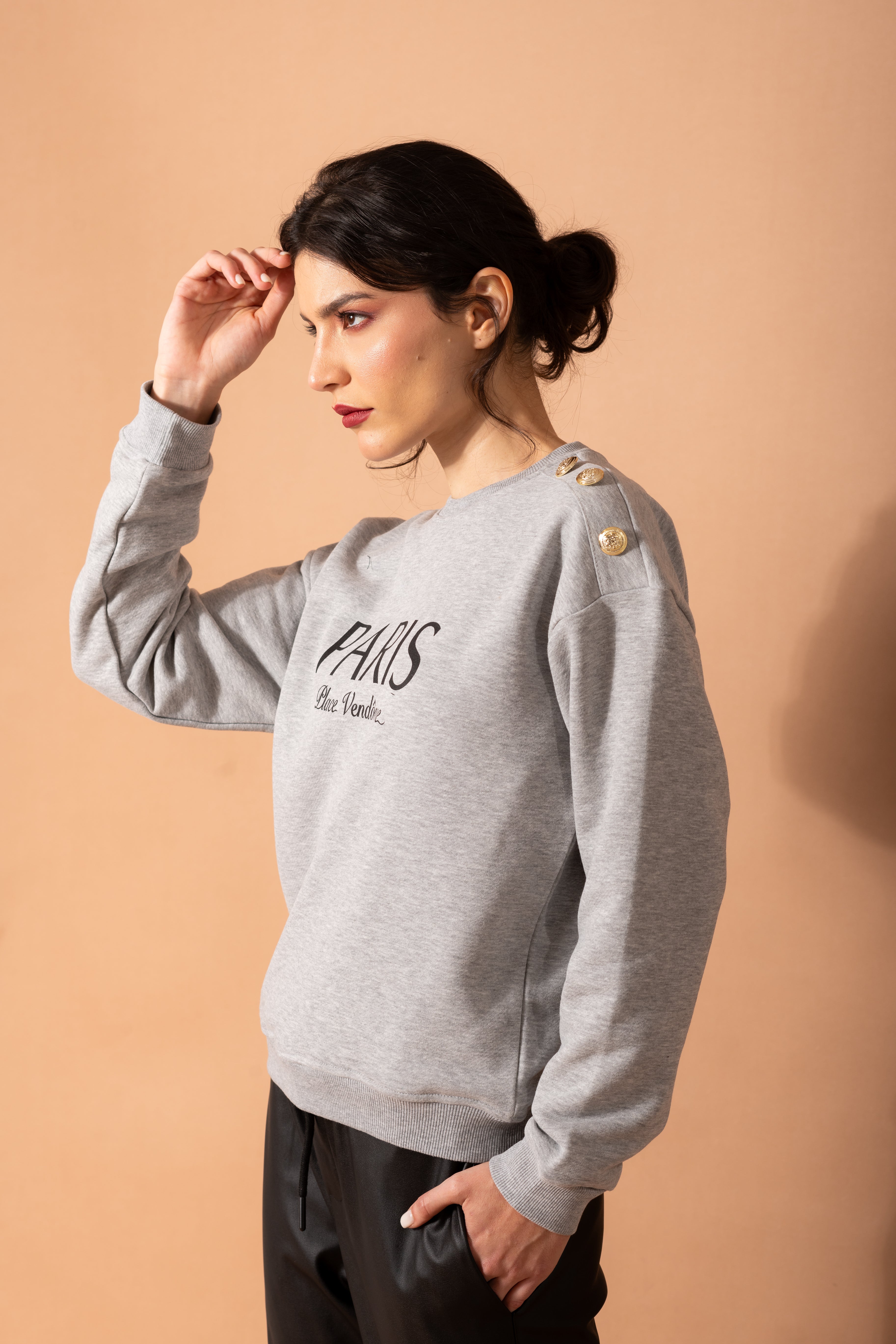 Everyday Paris Sweatshirt In Gray