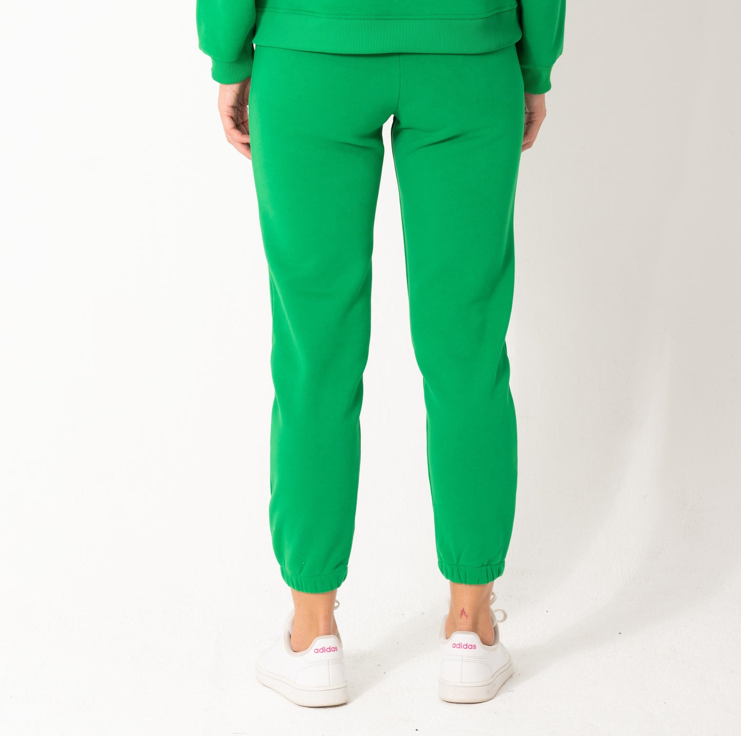 Elastic Sweatpants In Green
