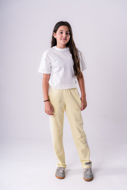 Slogan Pants Set | Yellow