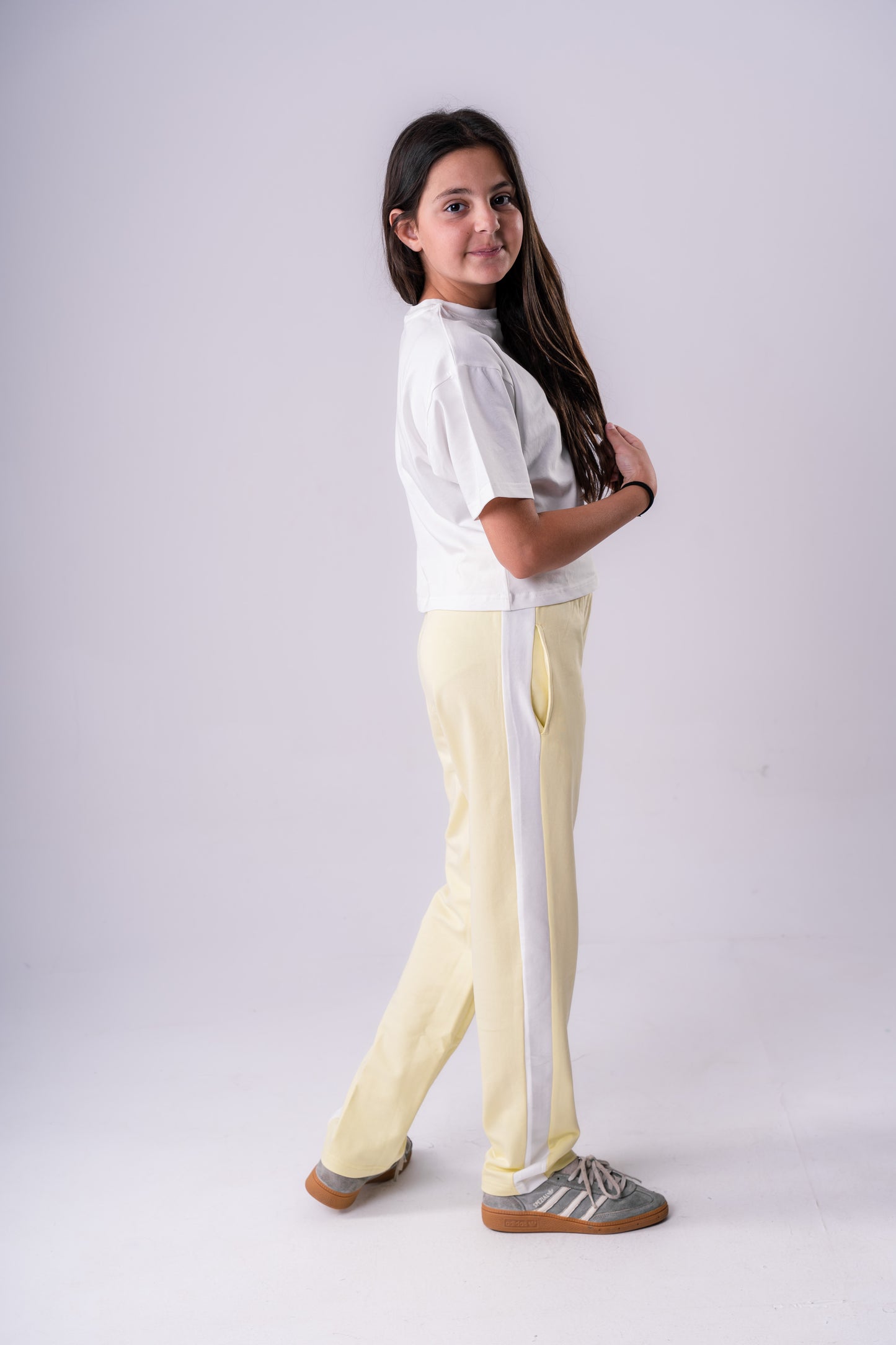 Slogan Pants Set | Yellow