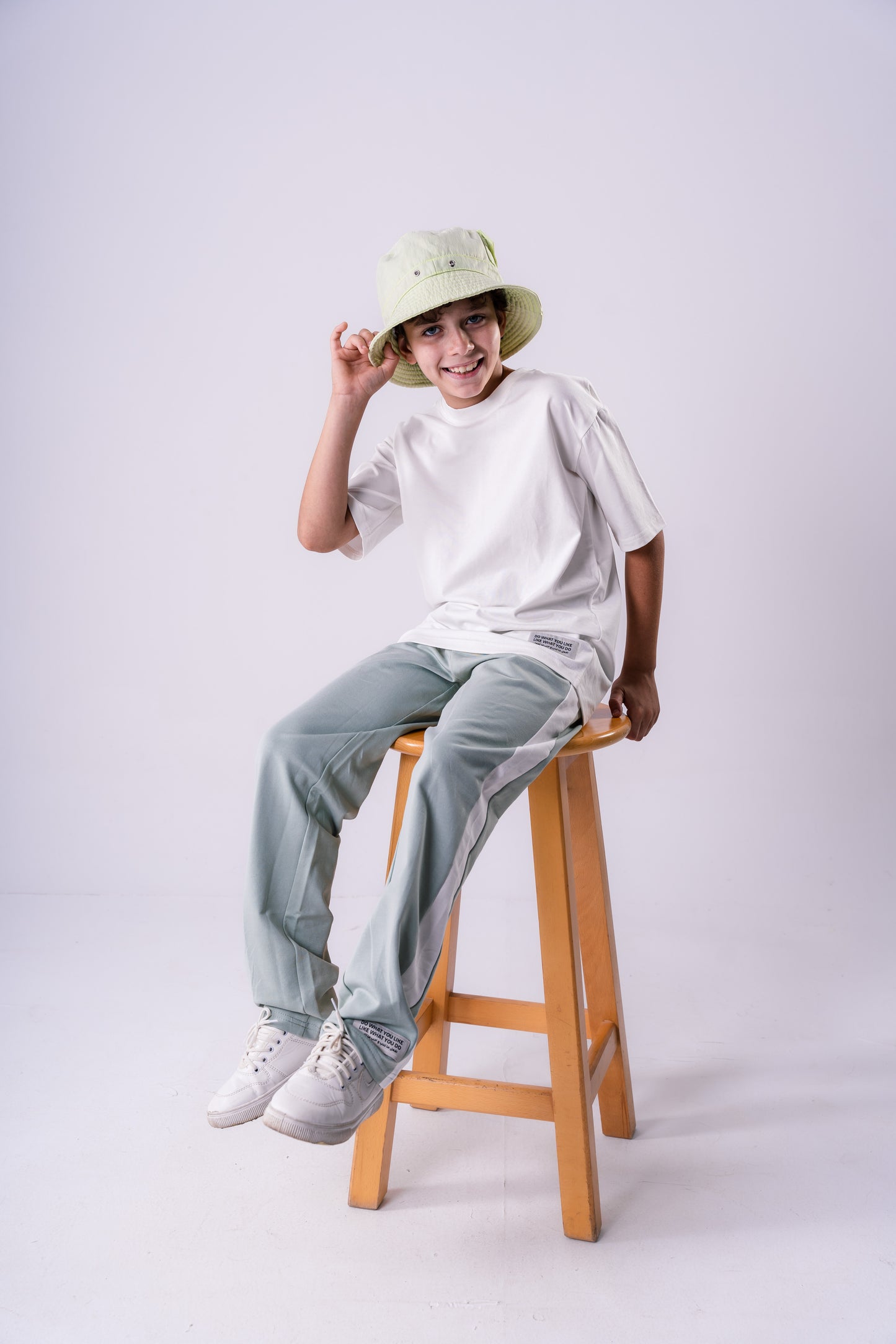 Slogan Pants Set | Mint Green