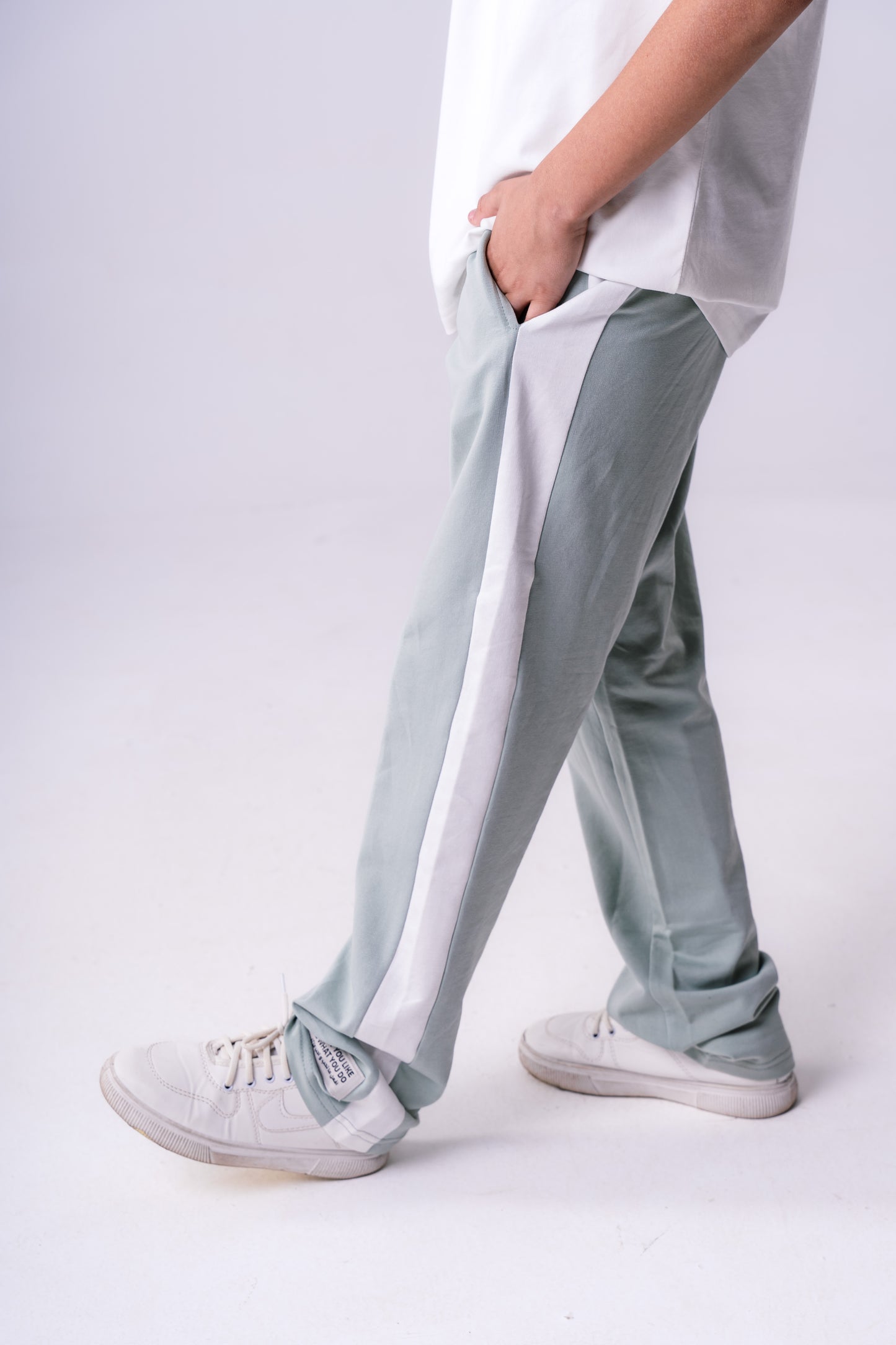 Slogan Pants Set | Mint Green