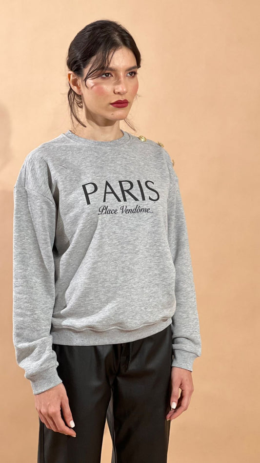 Everyday Paris Sweatshirt In Gray