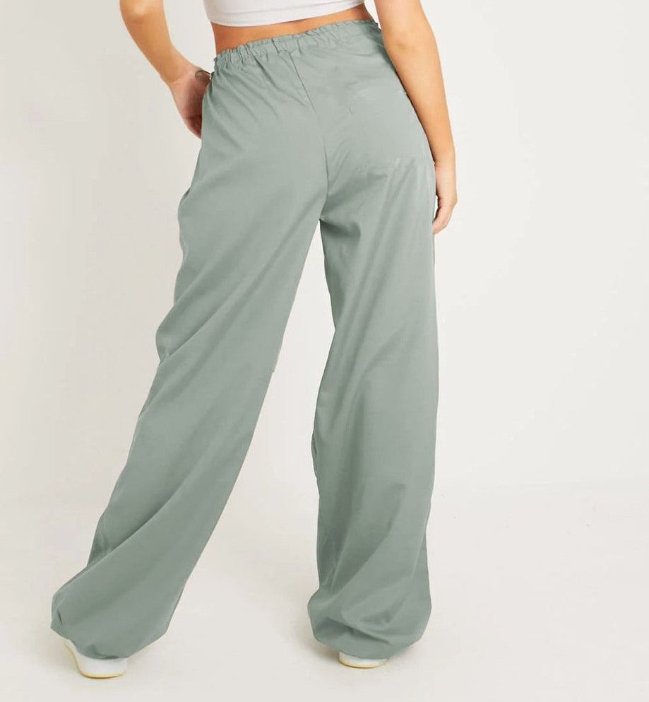 Slouchy Parachute Pants For Kids |Mint