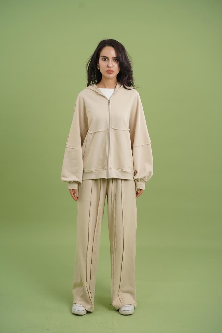 Raw Edge Set I Stone Beige