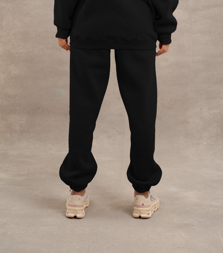 S-Basic Fleece Sweatpants In Black
