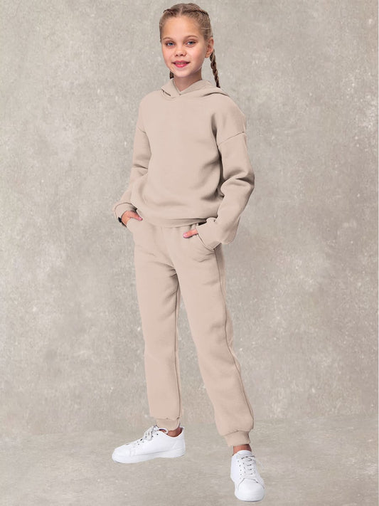 Fleece Basic Set Kids In Beige