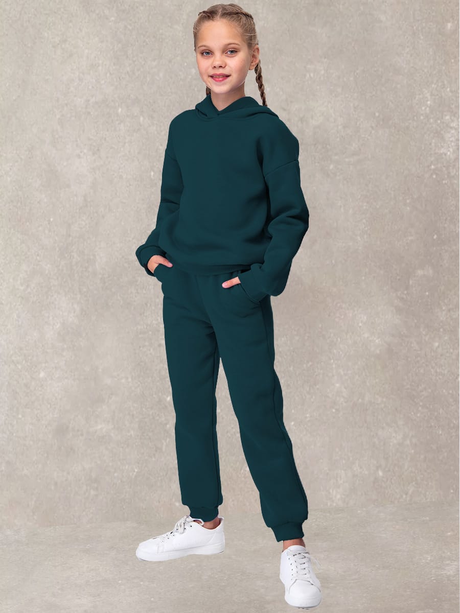 Fleece Basic Set Kids In Teal