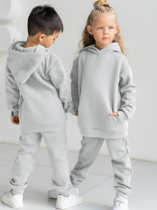 Fleece Basic Set Kids In Grey