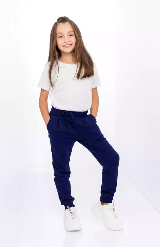 Kids Joggers In Light Navy