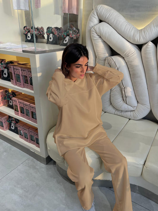 A-Basic HP Hoodie In Stone Beige