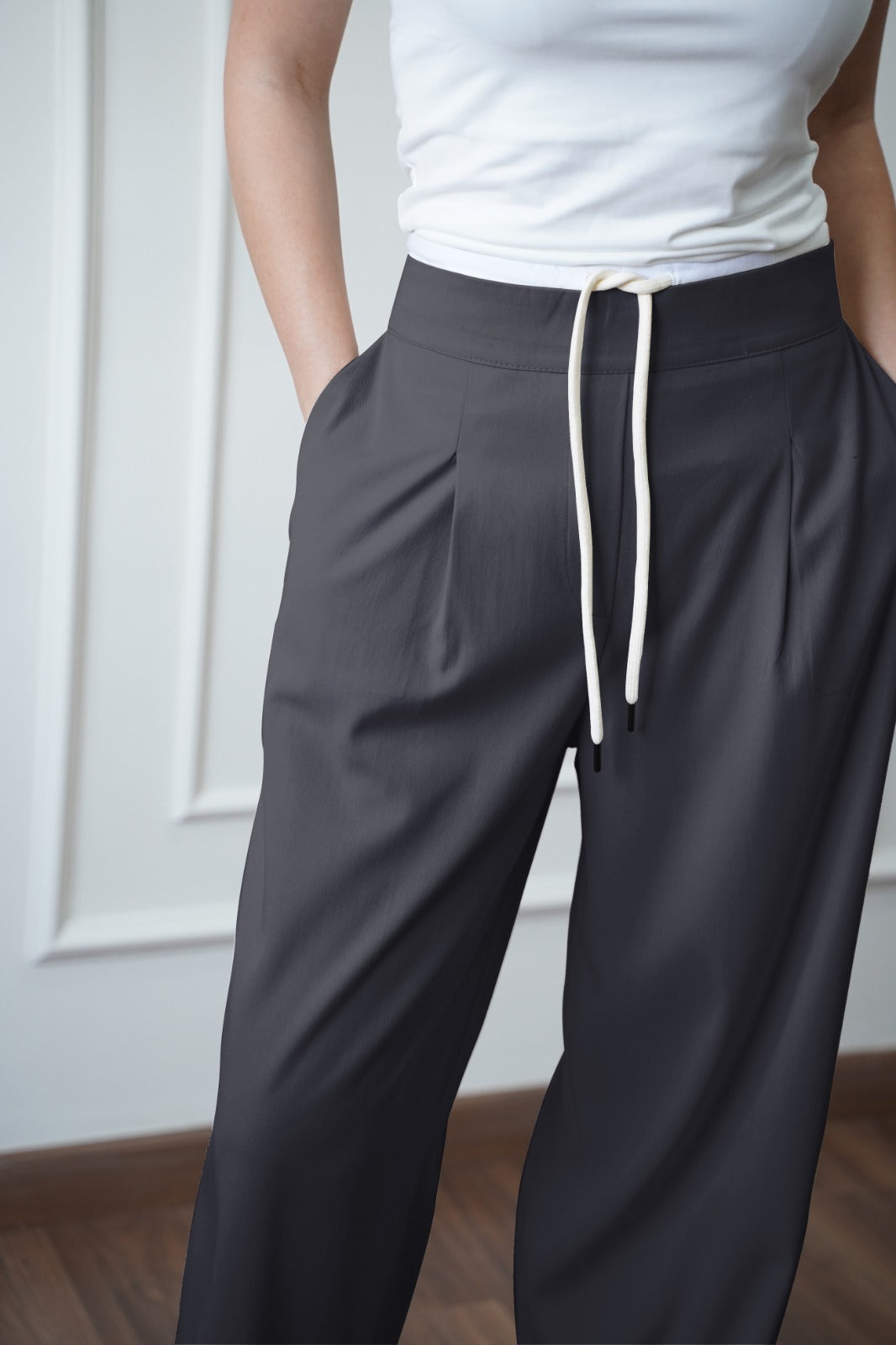 Boxer Trousers In Dark Gray