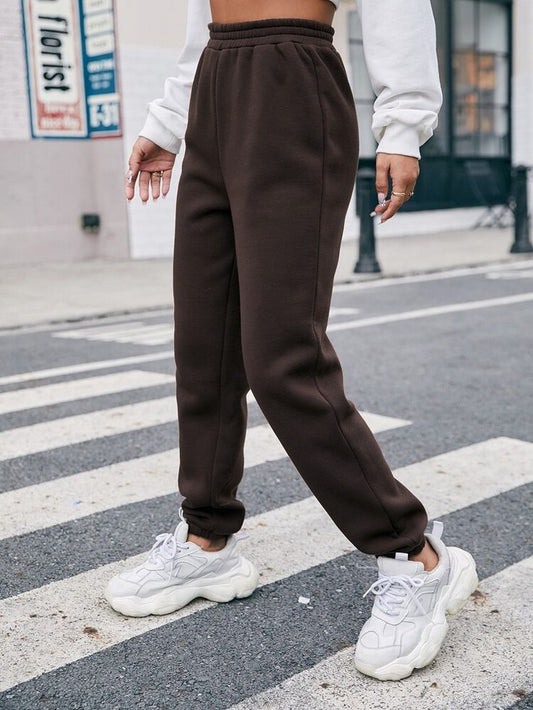 Teenagers Sweatpants In Fleece | Dark Brown