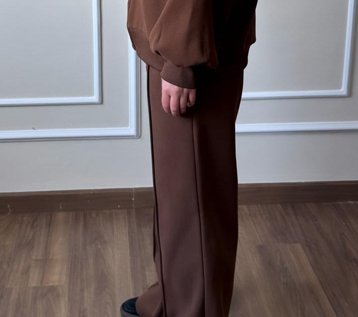 Soft Bomber Pants In Brown
