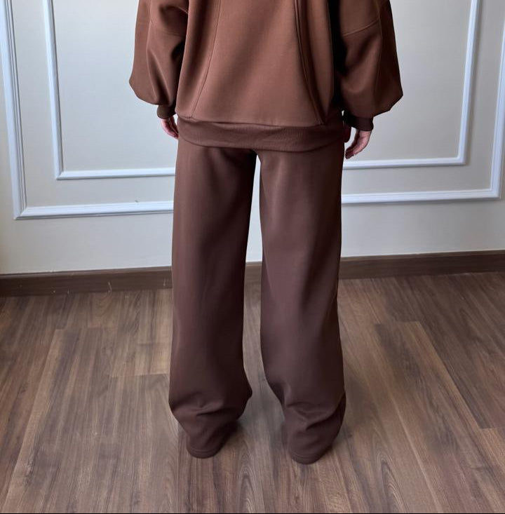 Soft Bomber Pants In Brown