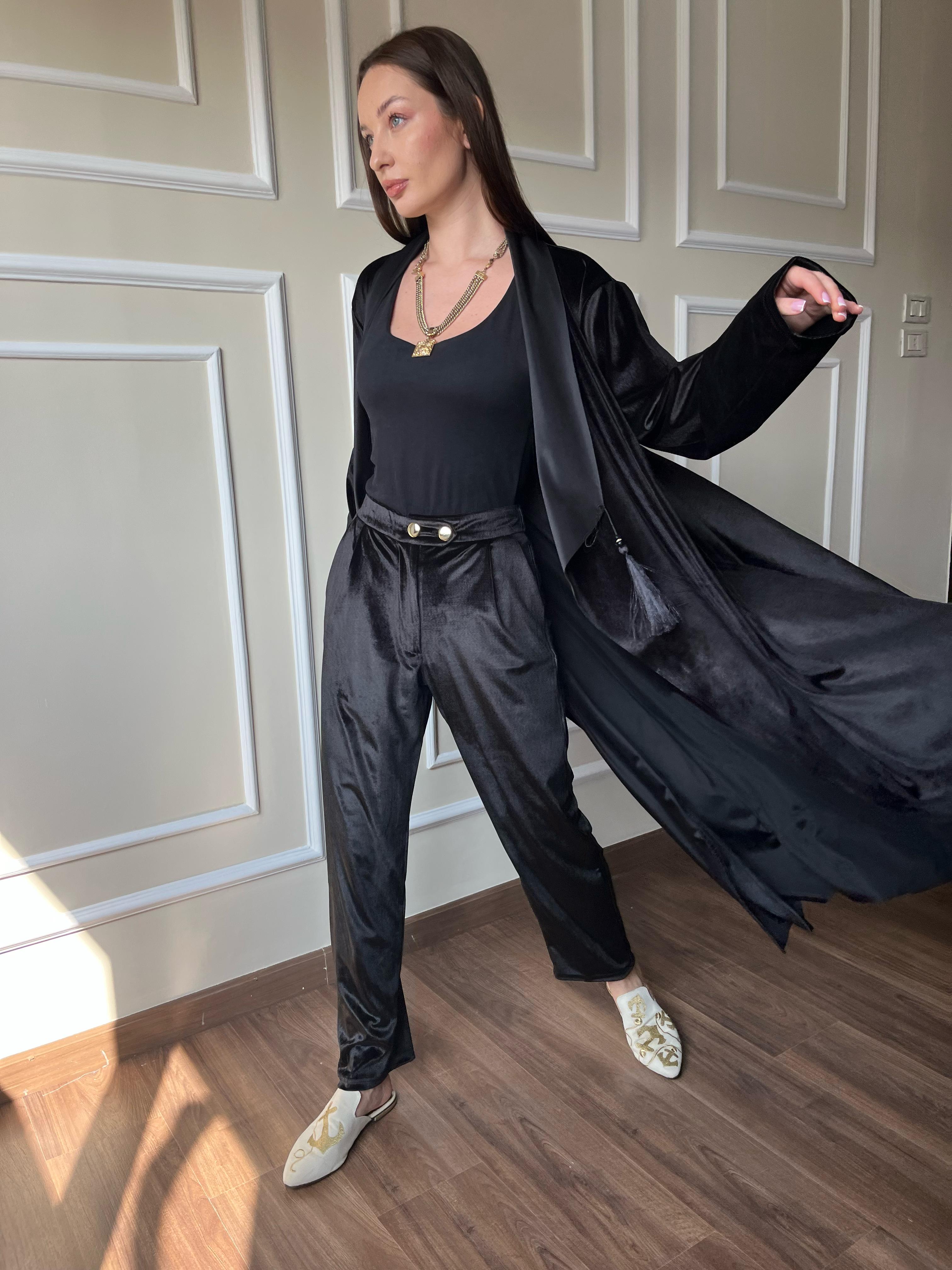 L-I - Ramadan Cardigan Set In Black