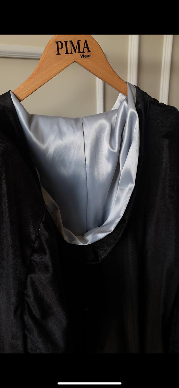 Velour Jalabe I Black & Silver