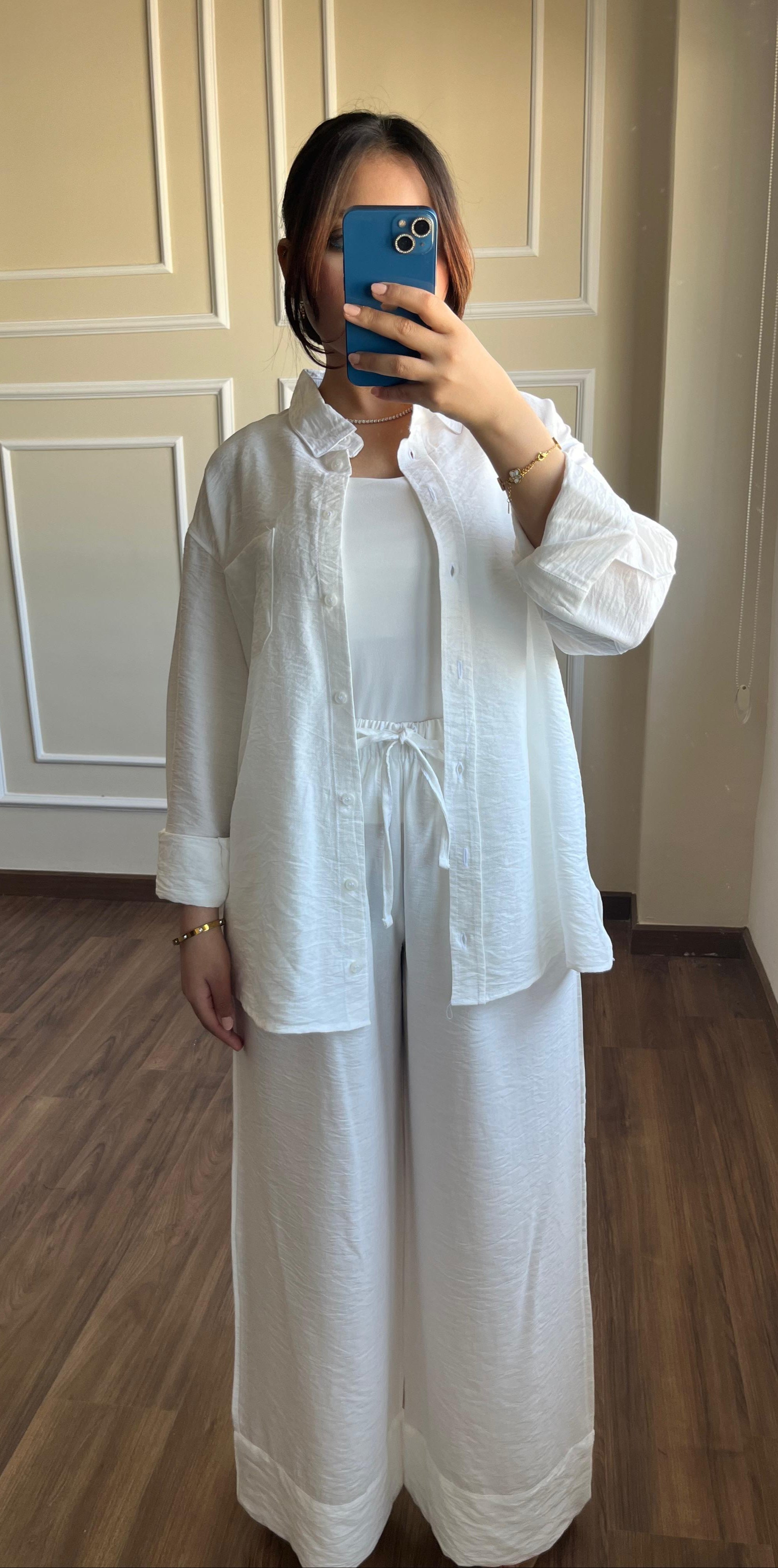 Shirt With Wide Leg Trousers set