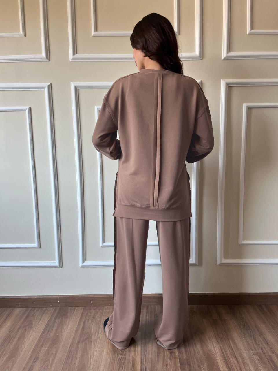 Raw Edge Sweetshirt Set