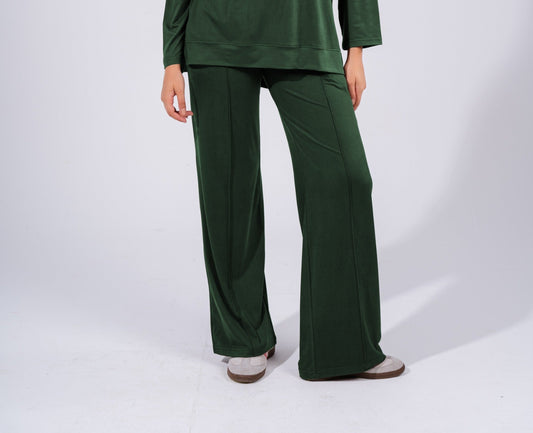 Comfy Wide-Leg Pants In Olive