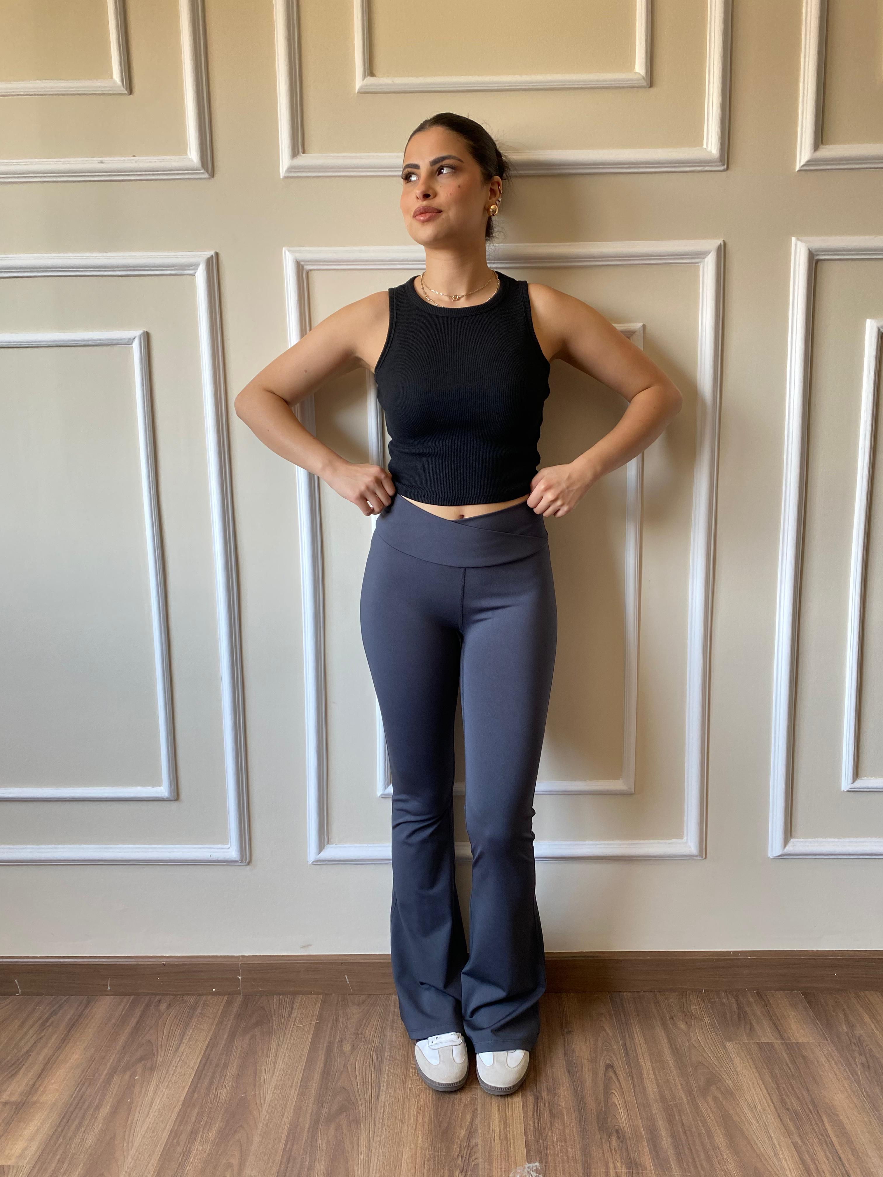 Flare Yoga Pants|Gray