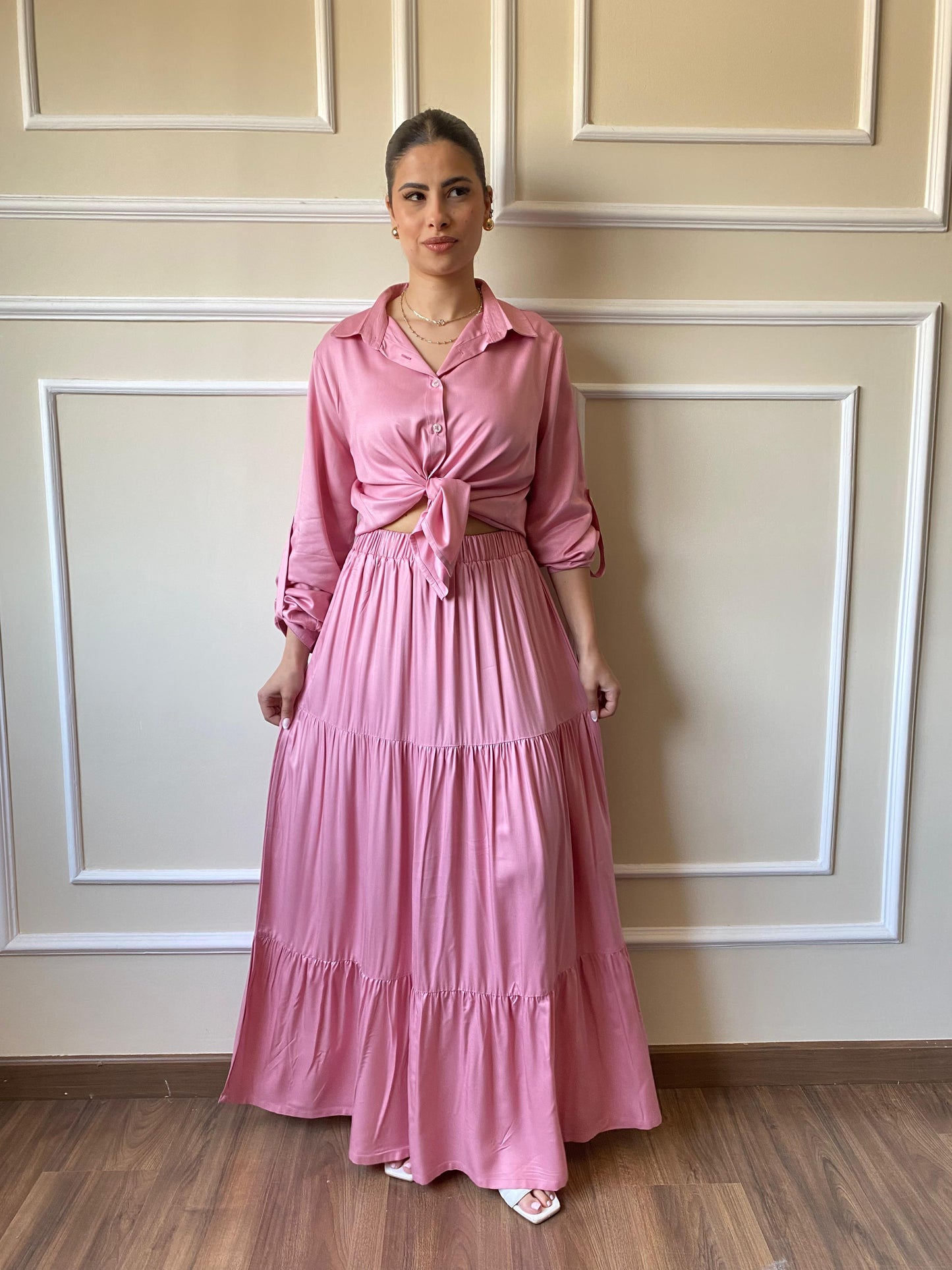 Flowing Shirt | Pink