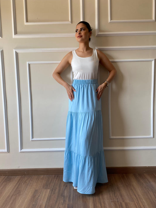 Maxi Skirt | Light-Blue