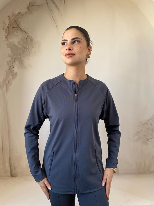 Sporty Flare Basic Top | Grey