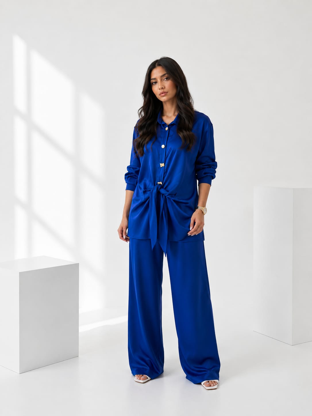 Knotted Shirt Set