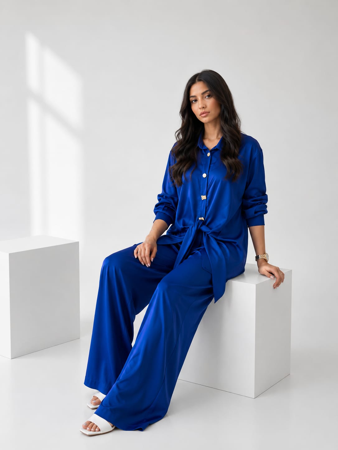 Knotted Shirt Set