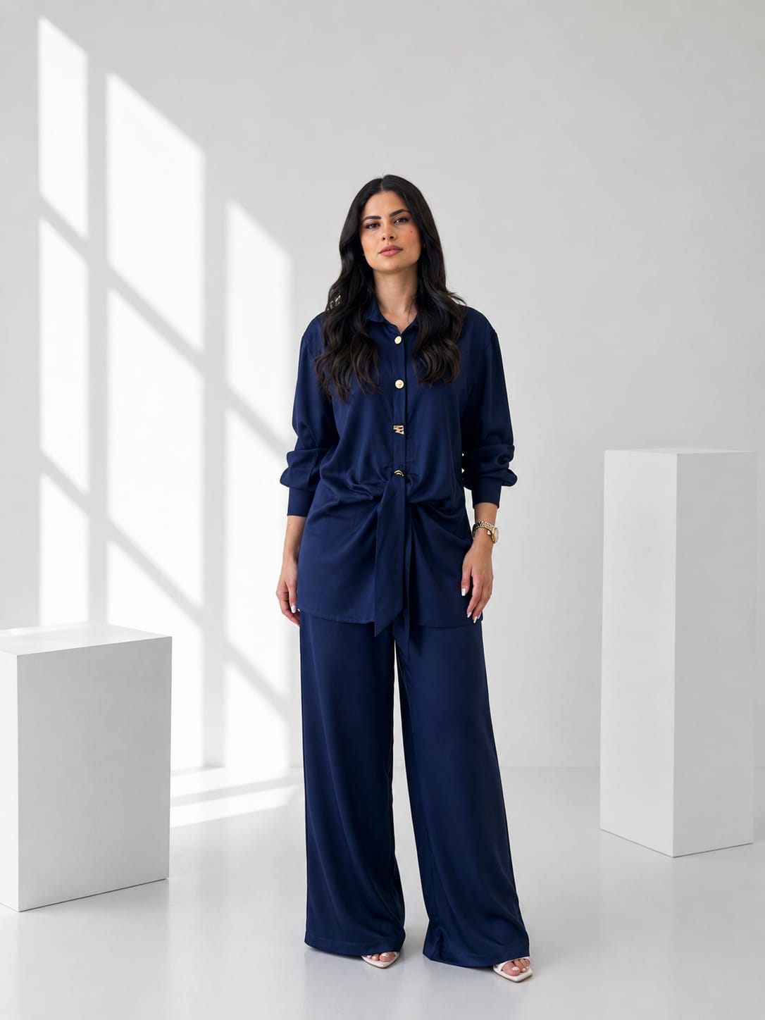Knotted Shirt Set