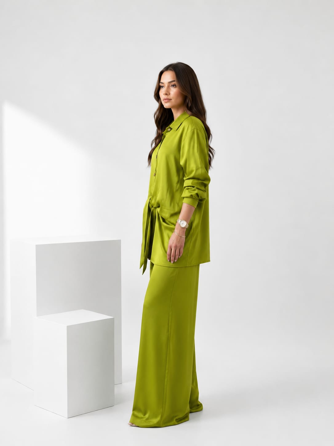 Knotted Shirt Set
