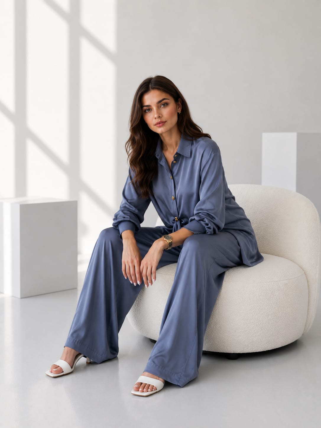Knotted Shirt Set