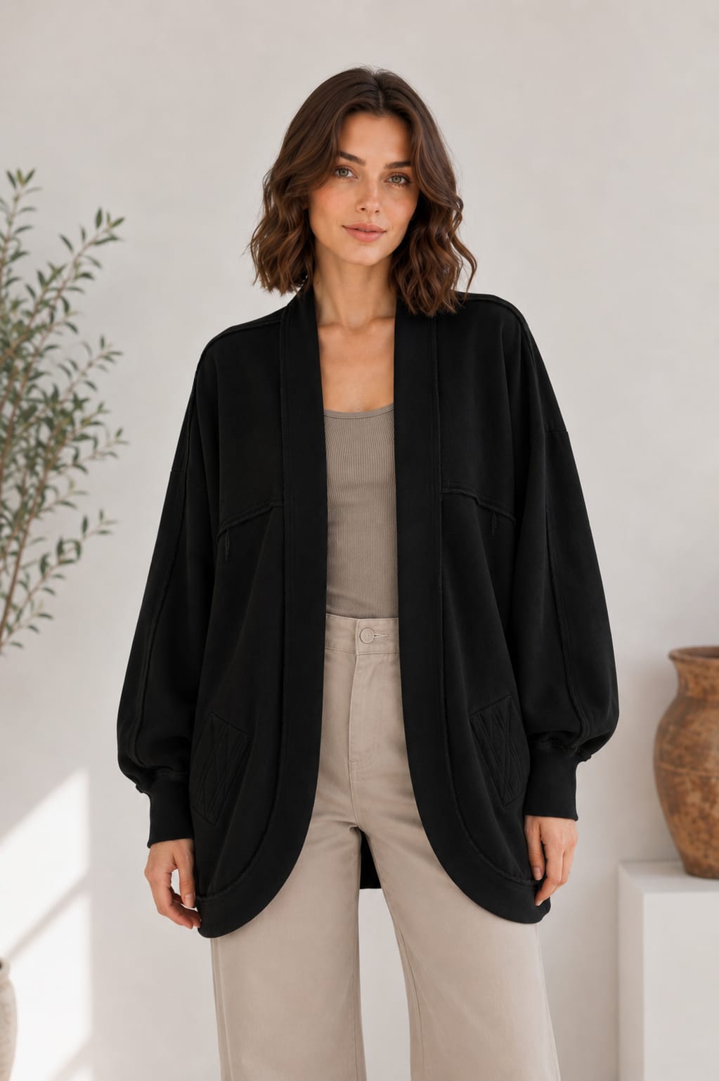 Raw Edge Cardigan