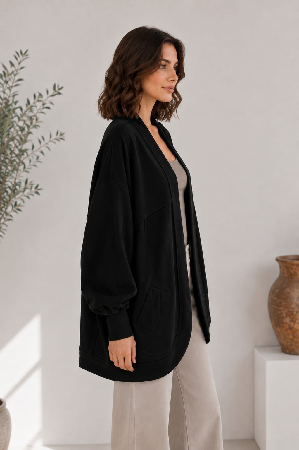 Raw Edge Cardigan
