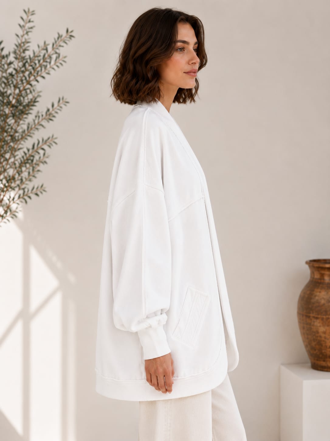Raw Edge Cardigan