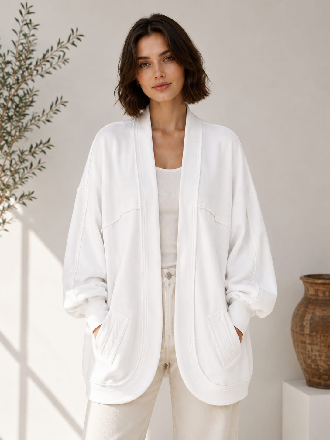 Raw Edge Cardigan