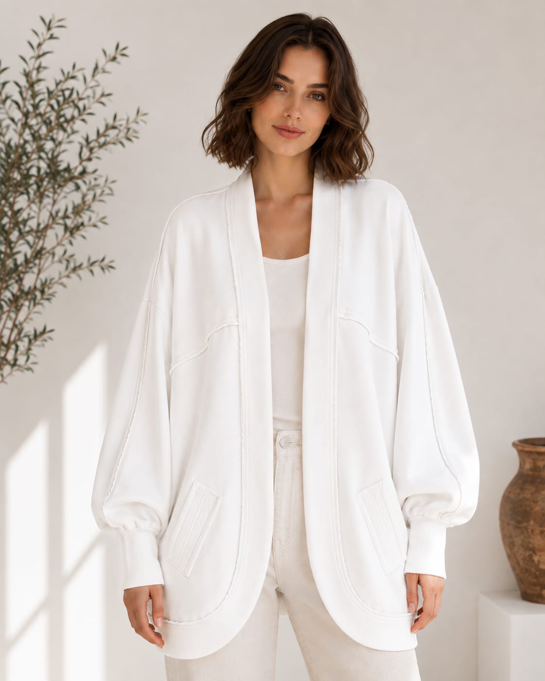 Raw Edge Cardigan