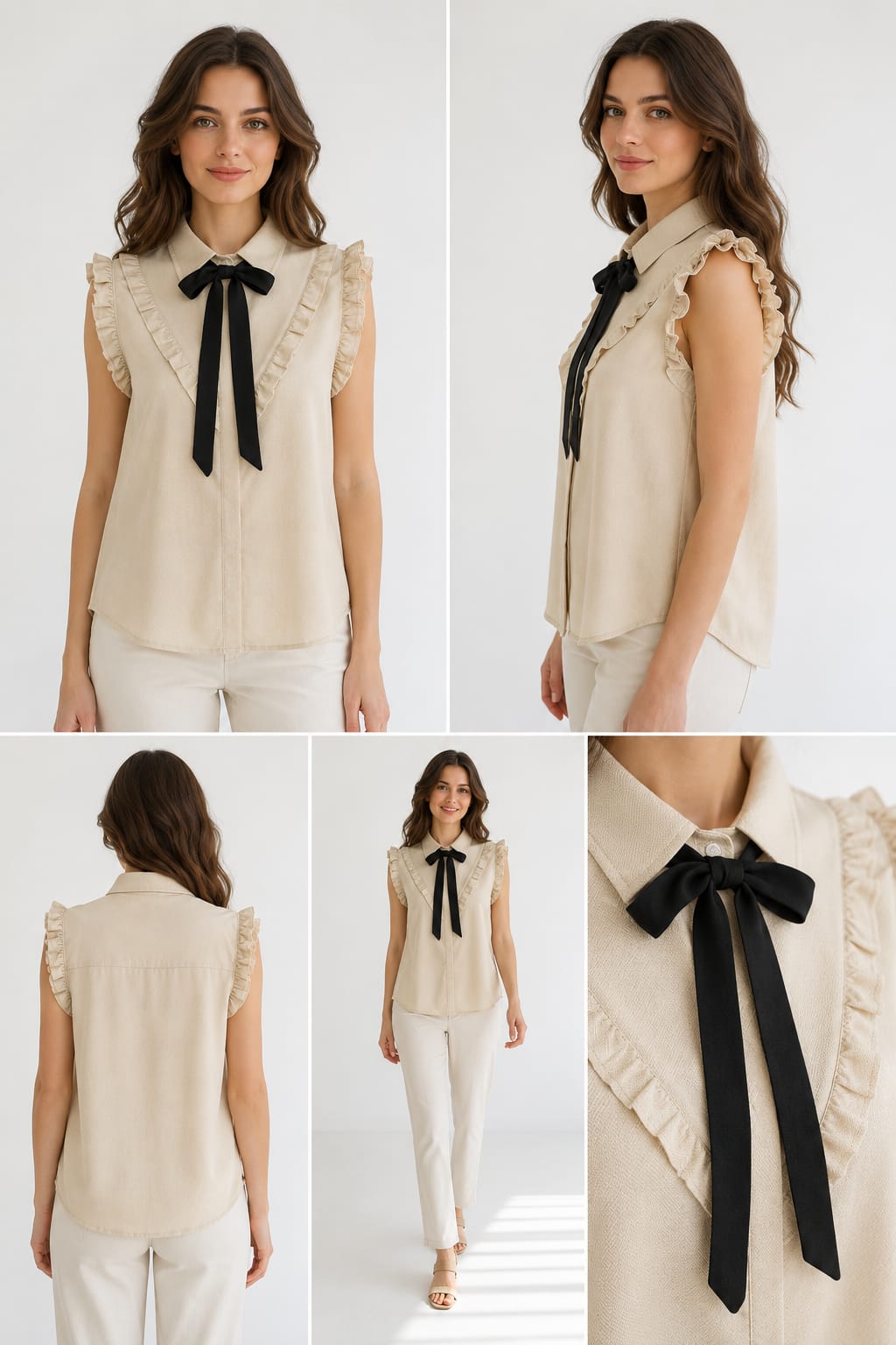Ruffle Bow Top