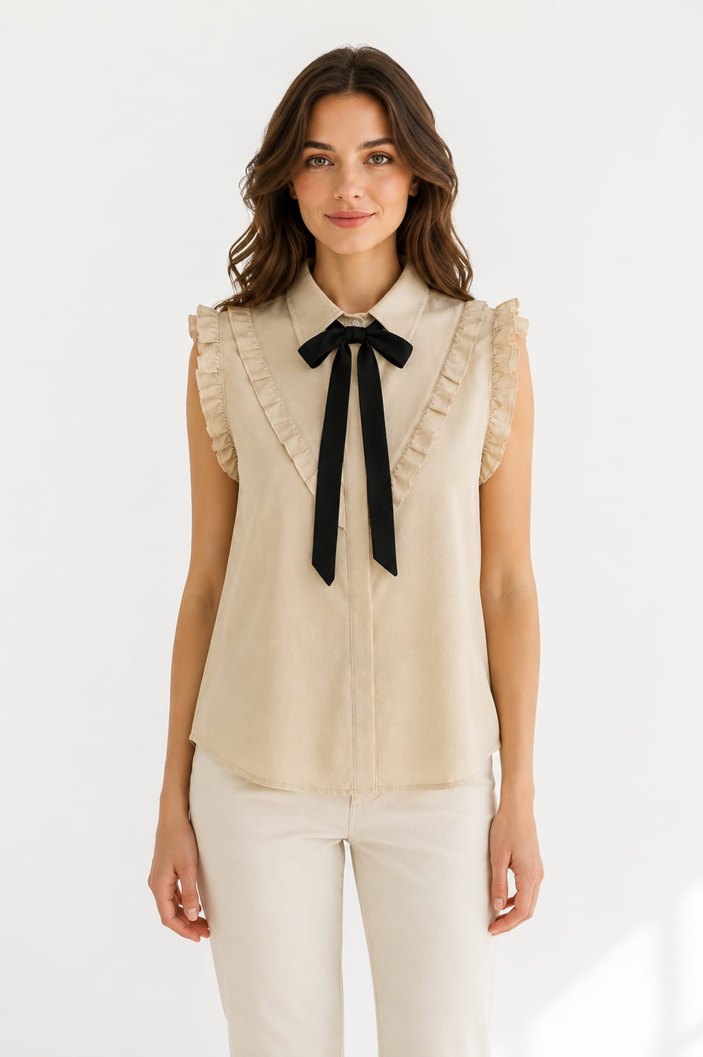 Ruffle Bow Top