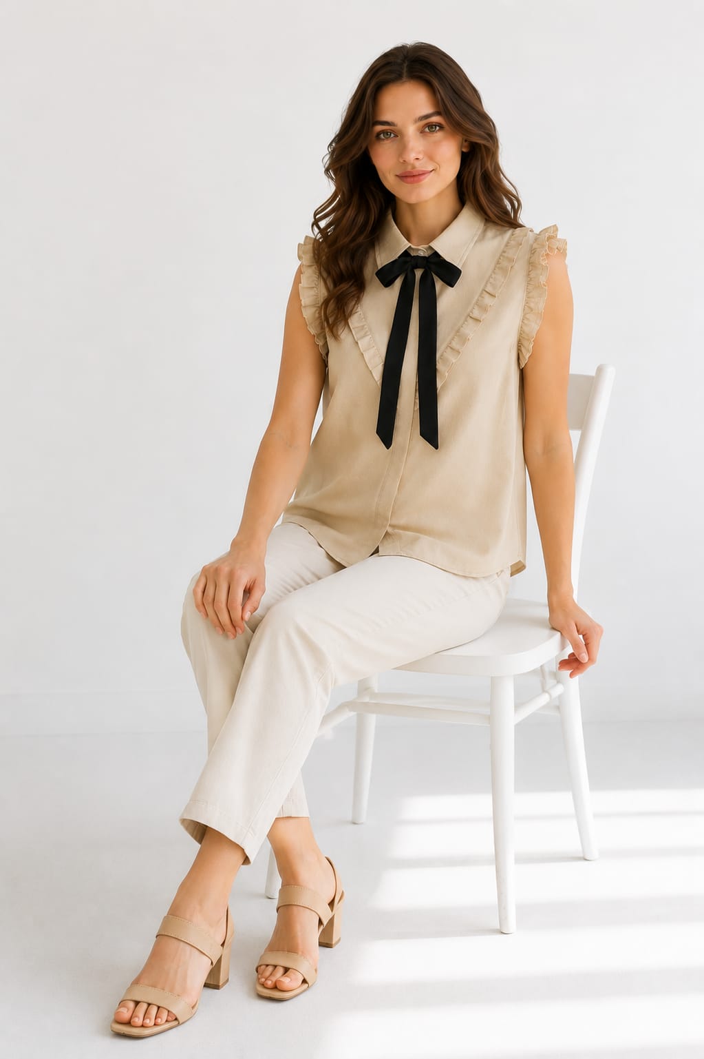 Ruffle Bow Top