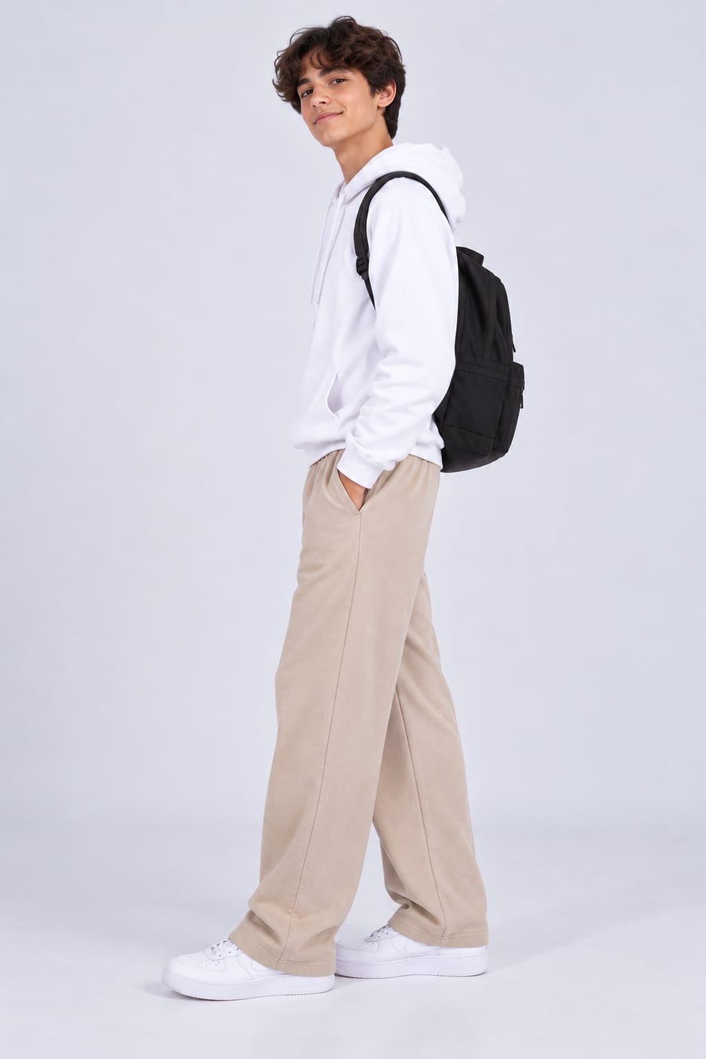 Cotton Wide Leg Trousers