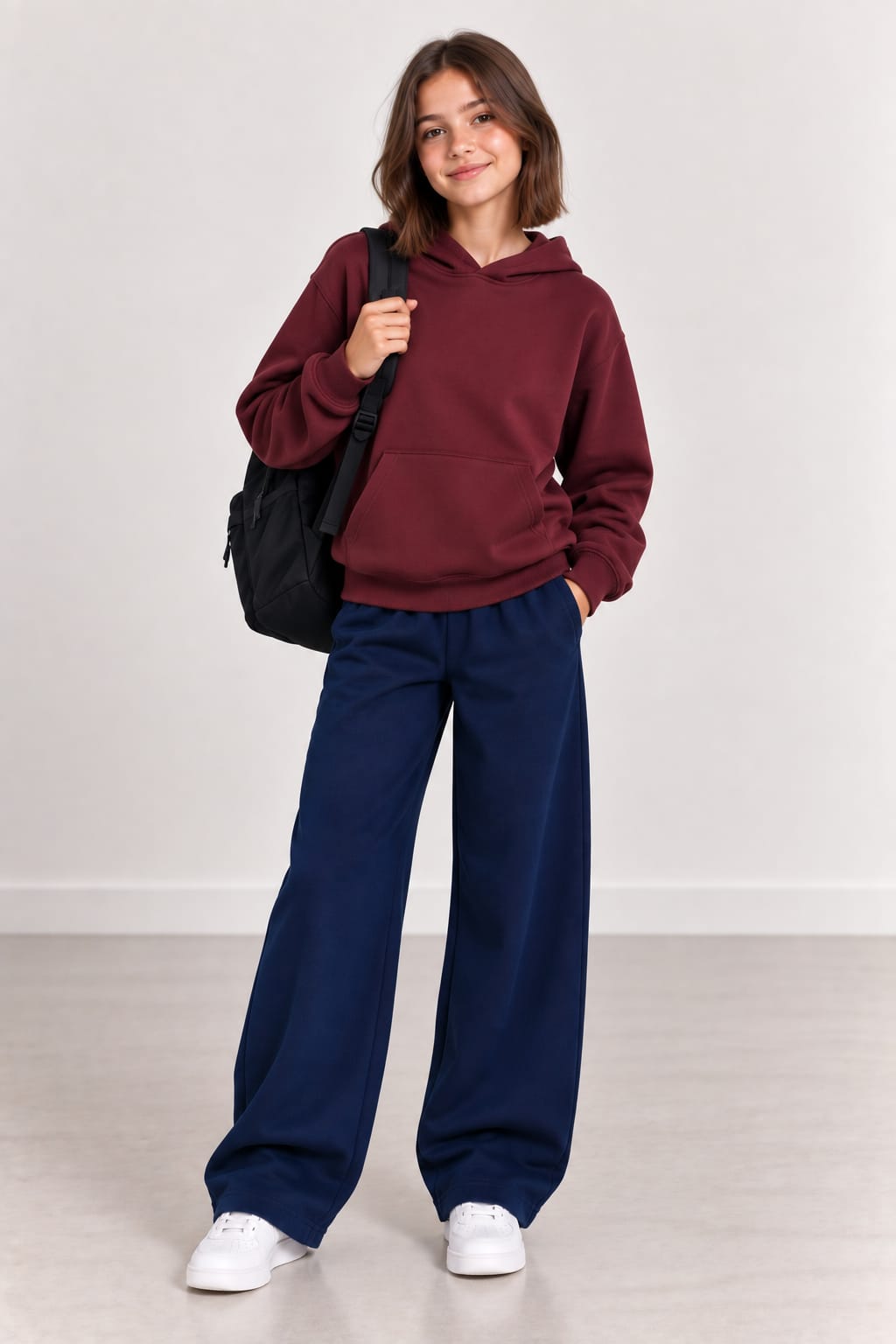 Cotton Wide Leg Trousers