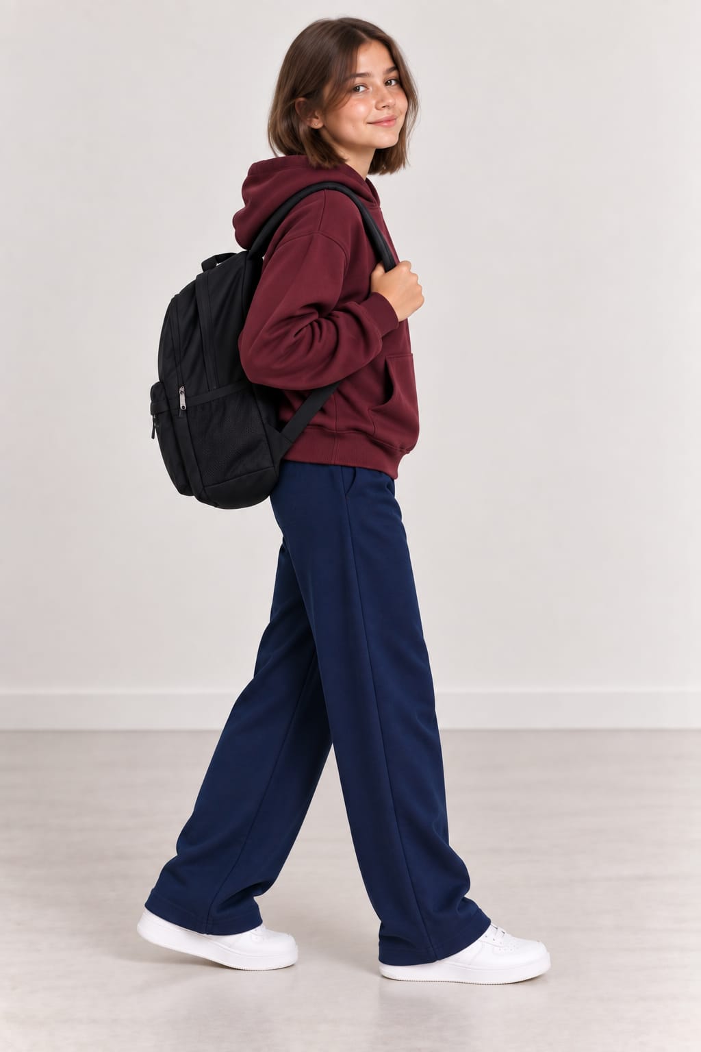 Cotton Wide Leg Trousers