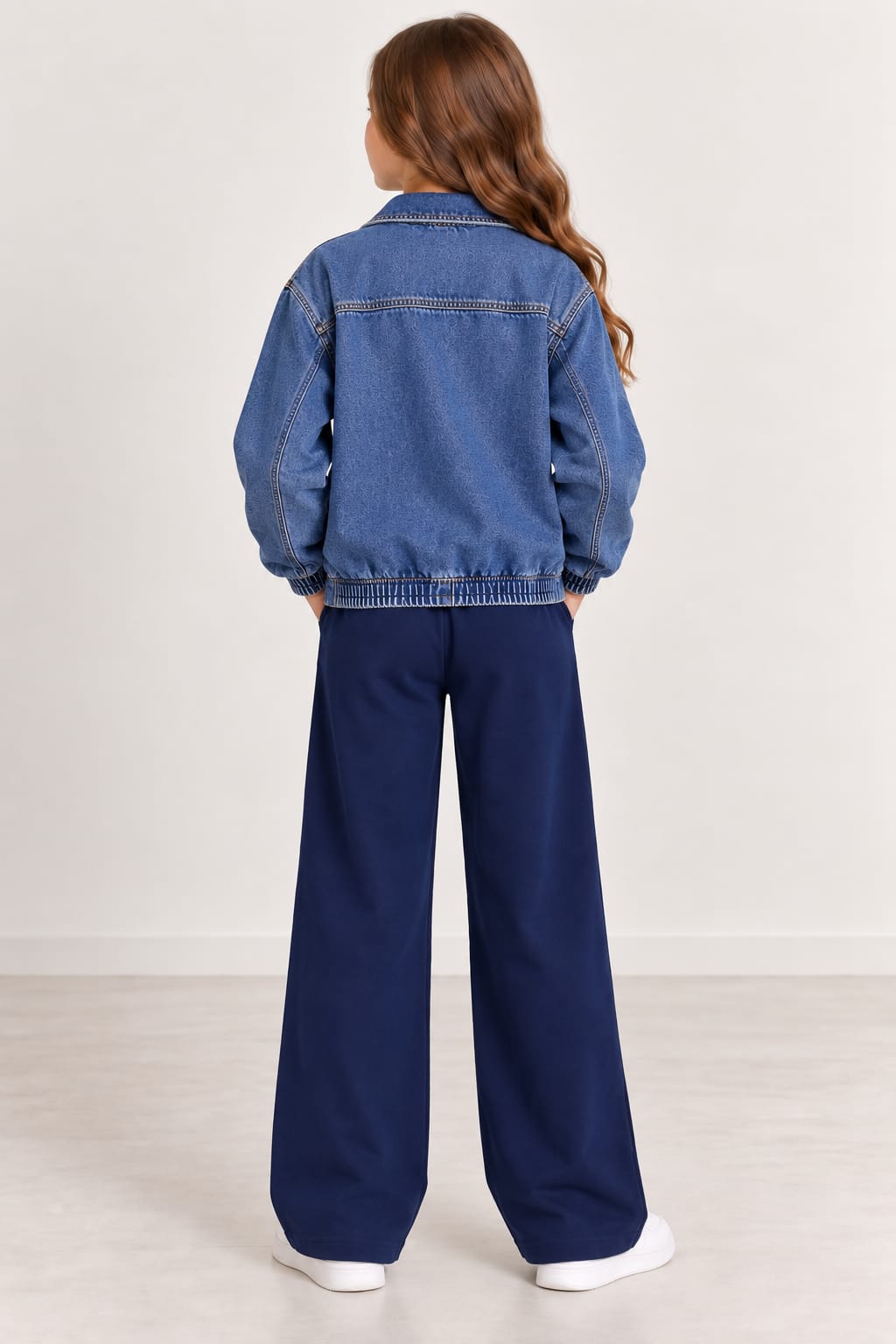 Cotton Wide Leg Trousers