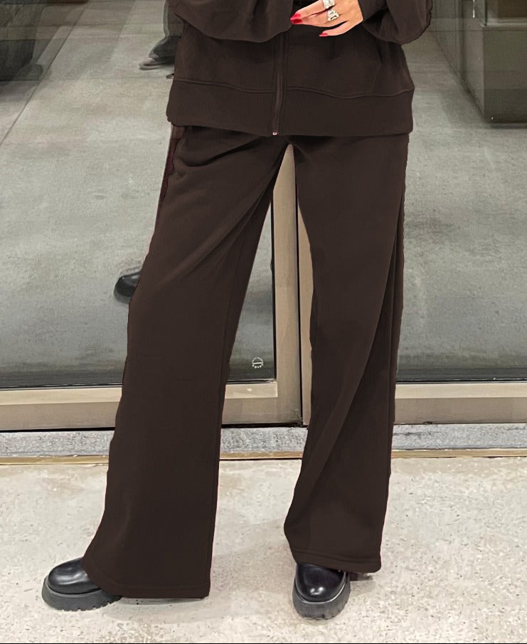 Comfy Wide LegPants | Brown