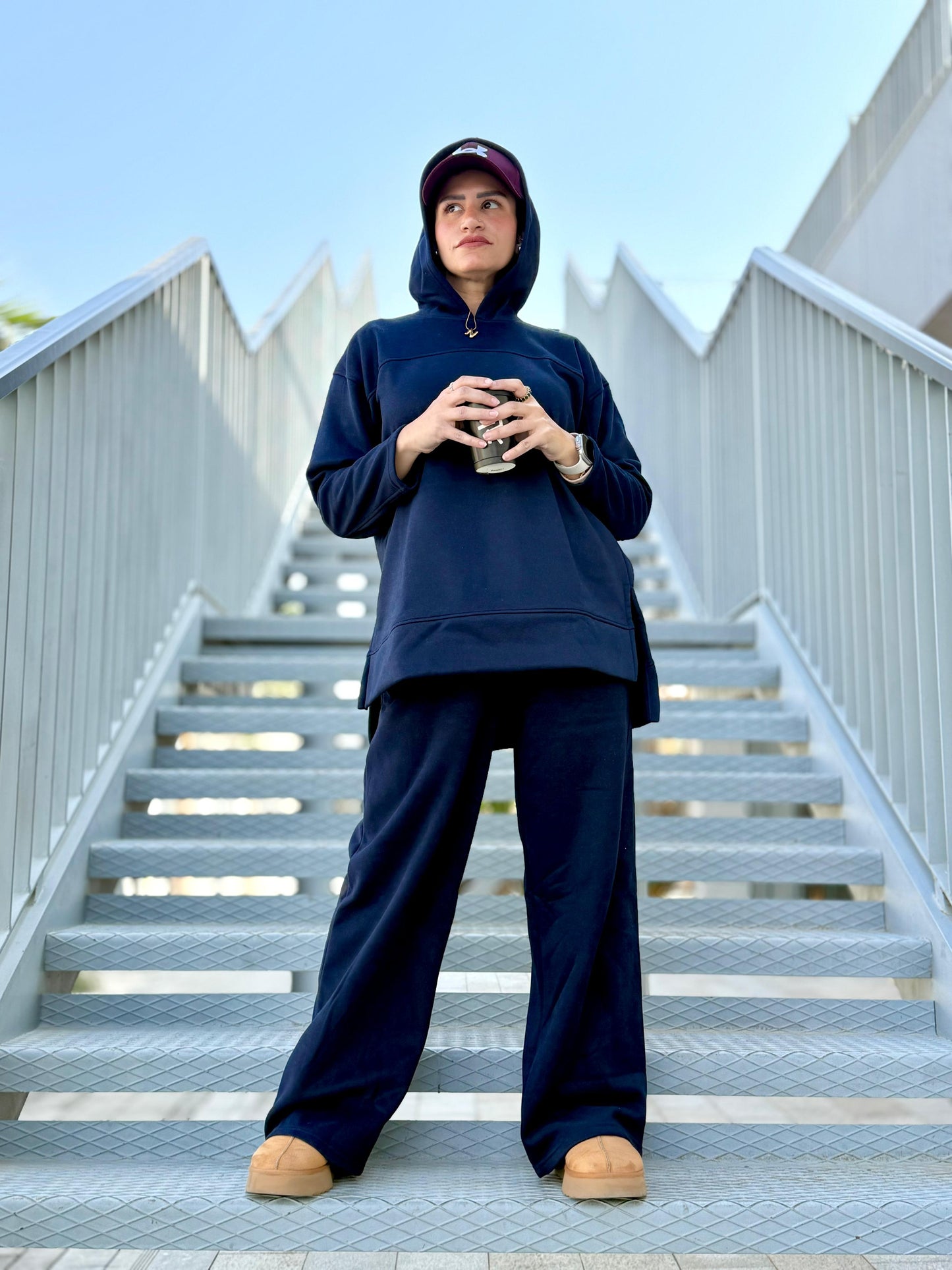 H-p Basic HP Hoodie In Navy