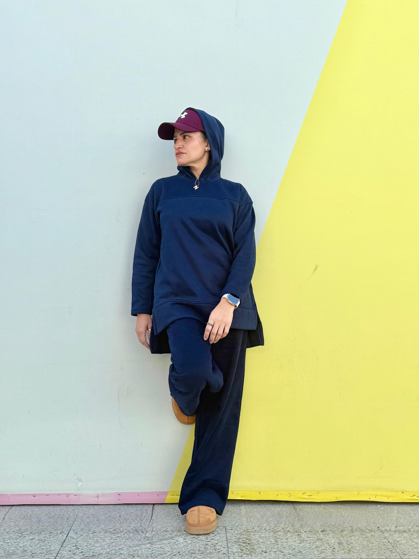 H-p Basic HP Hoodie In Navy